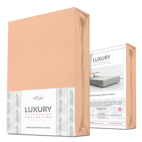 Prześcieradło jersey elastan z gumką PINK/RÓŻ/220x200x30 Darymex Prześcieradło jersey elastan z gumką PINK/RÓŻ/220x200x30 Darymex