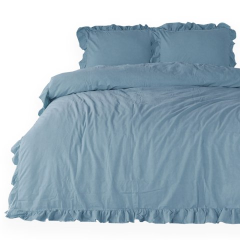 Pościel bawełniana BLUE/220X200(P) STONEWASHED Limasso Pościel bawełniana BLUE/220X200(P) STONEWASHED Limasso