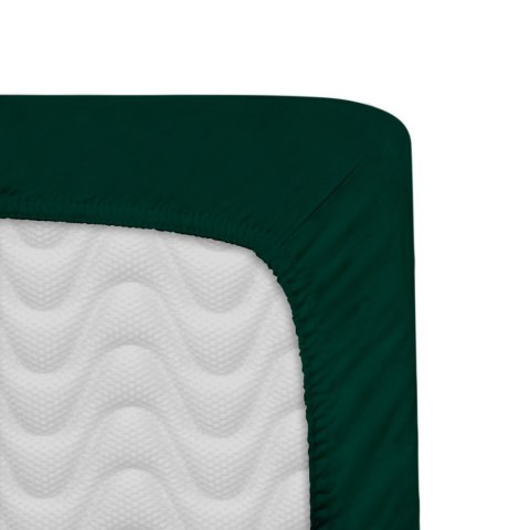 Prześcieradło satyna bawełniana z gumką zieleń butelkowa 036/200x220 Darymex Prześcieradło satyna bawełniana z gumką zieleń butelkowa 036/200x220 Darymex