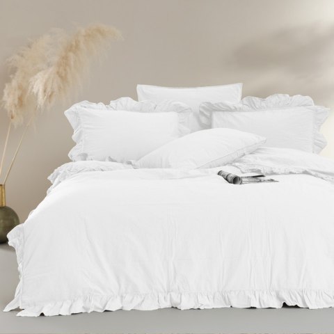 Pościel bawełniana OPTIC WHITE/220X200(P) STONEWASHED Limasso Pościel bawełniana OPTIC WHITE/220X200(P) STONEWASHED Limasso