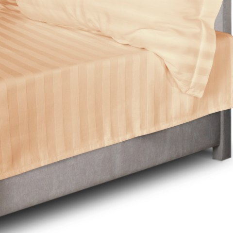 Prześcieradło satyna bambusowo-bawełniana STRIPE BEIGE/220x260 Darymex Prześcieradło satyna bambusowo-bawełniana STRIPE BEIGE/220x260 Darymex