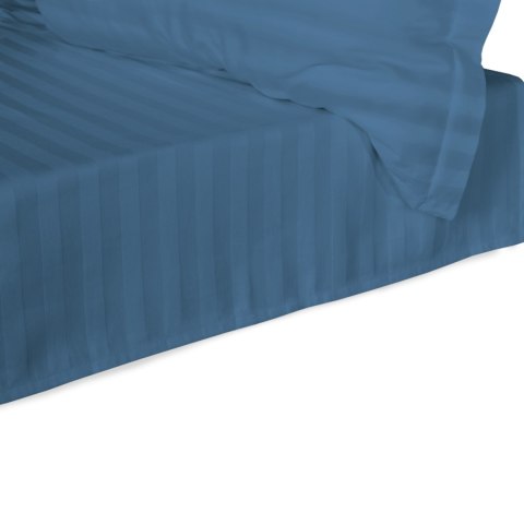 Prześcieradło satyna bambusowo-bawełniana STRIPE CORNFLOWER/220x260 Darymex Prześcieradło satyna bambusowo-bawełniana STRIPE CORNFLOWER/220x260 Darymex