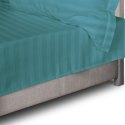 Prześcieradło satyna bambusowo-bawełniana STRIPE SEA TURQUOISE/220x260 Darymex