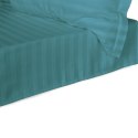 Prześcieradło satyna bambusowo-bawełniana STRIPE SEA TURQUOISE/220x260 Darymex