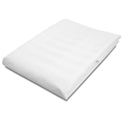 Prześcieradło satyna bambusowo-bawełniana STRIPE WHITE/220x260 Darymex Prześcieradło satyna bambusowo-bawełniana STRIPE WHITE/220x260 Darymex