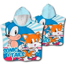 Ręcznik bawełniany ponczo z kapturem 50x100 Sonic Aptex
