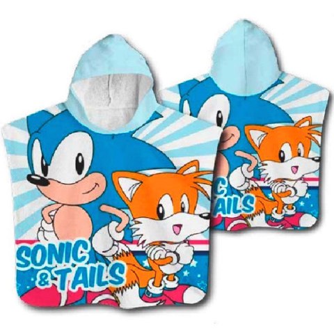 Ręcznik bawełniany ponczo z kapturem 50x100 Sonic Aptex Ręcznik bawełniany ponczo z kapturem 50x100 Sonic Aptex