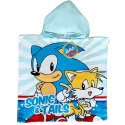 Ręcznik bawełniany ponczo z kapturem 50x100 Sonic Aptex