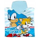 Ręcznik bawełniany ponczo z kapturem 50x100 Sonic Aptex