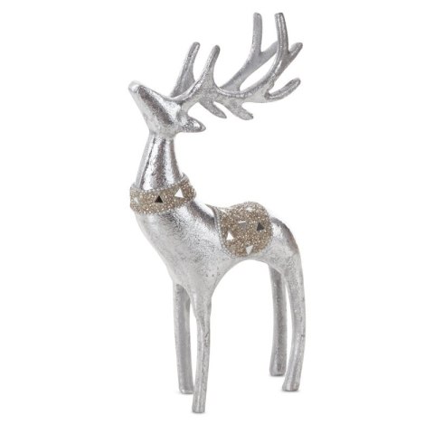 FIGURKA ŚWIATECZNA M167A 12 X 6 X 30 CM SREBRNY EUROFIRANY FIGURKA ŚWIATECZNA M167A 12 X 6 X 30 CM SREBRNY EUROFIRANY