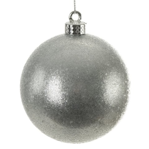 BOMBKA CHOINKOWA FI 8 CM SREBRNY EUROFIRANY BOMBKA CHOINKOWA FI 8 CM SREBRNY EUROFIRANY