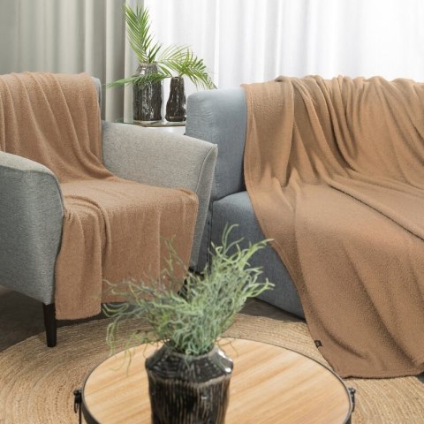 KOC BUKLA 170 X 210 CM BEŻOWY EUROFIRANY KOC BUKLA 170 X 210 CM BEŻOWY EUROFIRANY