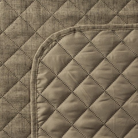 NARZUTA LEN 1 170 X 210 CM CIEMNOBEŻOWY EUROFIRANY NARZUTA LEN 1 170 X 210 CM CIEMNOBEŻOWY EUROFIRANY