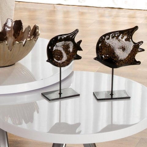 SZKLANA FIGURKA DEKORACYJNA GRETA (02) 13 X 6 X 19 CM BRĄZOWY EUROFIRANY SZKLANA FIGURKA DEKORACYJNA GRETA (02) 13 X 6 X 19 CM BRĄZOWY EUROFIRANY