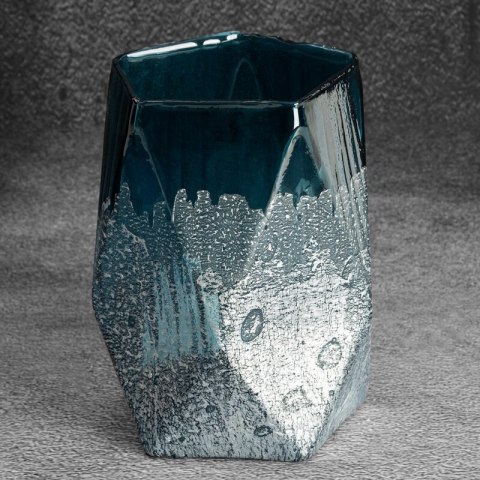 SZKLANY WAZON DEKORACYJNY NESSA (04) FI 13 X 18 CM NIEBIESKI EUROFIRANY SZKLANY WAZON DEKORACYJNY NESSA (04) FI 13 X 18 CM NIEBIESKI EUROFIRANY