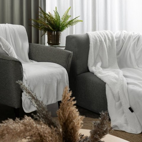 KOC TEDY 170 X 210 CM BIAŁY EUROFIRANY KOC TEDY 170 X 210 CM BIAŁY EUROFIRANY