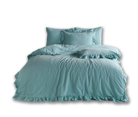 Pościel bawełniana MINERAL BLUE/220X200(P) STONEWASHED Limasso Pościel bawełniana MINERAL BLUE/220X200(P) STONEWASHED Limasso