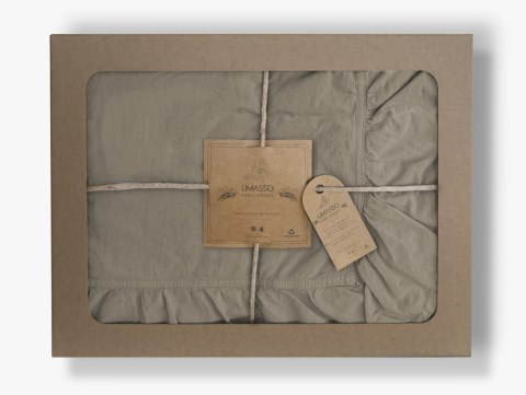 Pościel bawełniana OXFORDTAN/160x200(P) STONEWASHED Limasso Pościel bawełniana OXFORDTAN/160x200(P) STONEWASHED Limasso