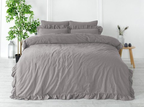 Pościel bawełniana OPAL GREY/160x200(P) STONEWASHED Limasso Pościel bawełniana OPAL GREY/160x200(P) STONEWASHED Limasso