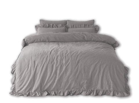 Pościel bawełniana OPAL GREY/160x200(P) STONEWASHED Limasso Pościel bawełniana OPAL GREY/160x200(P) STONEWASHED Limasso