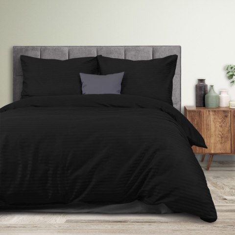 Pościel satyna bawełniana CIZGILI BLACK/160x200 EXCLUSIVE Darymex Pościel satyna bawełniana CIZGILI BLACK/160x200 EXCLUSIVE Darymex