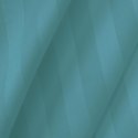 Pościel satyna bambusowo-bawełniana (P) STRIPE SEA TURQUOISE/160x200 +2x70x80 z listwą +4x40x40 BAMBOO Darymex
