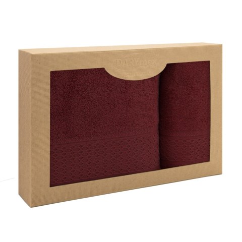 Ręcznik D Bawełna 100% Solano Bordo (P) 50x90+70x140 kpl. Darymex Ręcznik D Bawełna 100% Solano Bordo (P) 50x90+70x140 kpl. Darymex