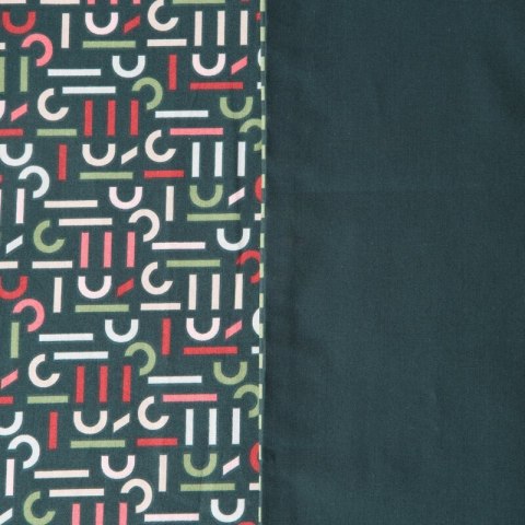 KOMPLET POŚCIELI ESPRIT 06 220 X 200 CM CIEMNOZIELONY EUROFIRANY KOMPLET POŚCIELI ESPRIT 06 220 X 200 CM CIEMNOZIELONY EUROFIRANY