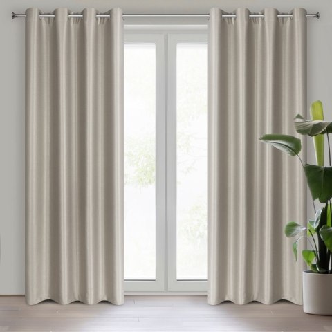 ZASŁONA GOTOWA SELINA 140 X 250 CM CIEMNOBEŻOWY EUROFIRANY ZASŁONA GOTOWA SELINA 140 X 250 CM CIEMNOBEŻOWY EUROFIRANY