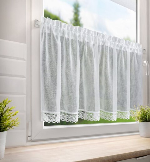 FIRANA GOTOWA LISA NA TAŚMIE 150 X 60 CM BIAŁY EUROFIRANY FIRANA GOTOWA LISA NA TAŚMIE 150 X 60 CM BIAŁY EUROFIRANY