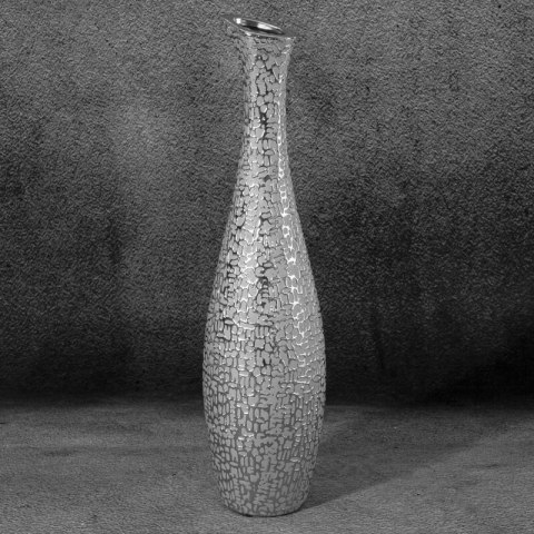 WAZON DEKORACYJNY RISO FI 15 X 60 CM SREBRNY EUROFIRANY WAZON DEKORACYJNY RISO FI 15 X 60 CM SREBRNY EUROFIRANY