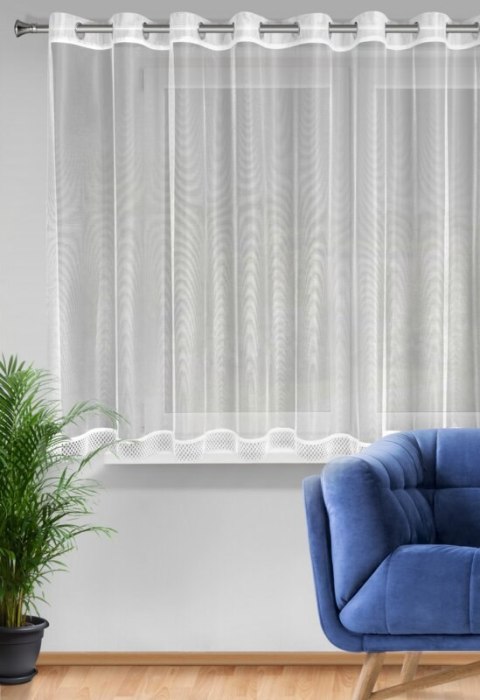 FIRANA GOTOWA NEL 350 X 145 CM BIAŁY EUROFIRANY FIRANA GOTOWA NEL 350 X 145 CM BIAŁY EUROFIRANY