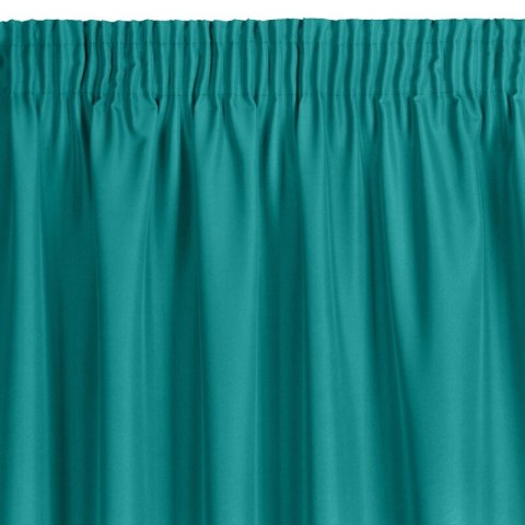 ZASŁONA GOTOWA RITA NA TAŚMIE 140 X 270 CM TURKUSOWY EUROFIRANY ZASŁONA GOTOWA RITA NA TAŚMIE 140 X 270 CM TURKUSOWY EUROFIRANY