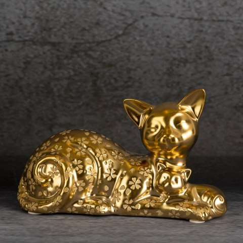 FIGURKA DEKORACYJNA KITY (02) 22 X 9 X 14 CM ZŁOTY EUROFIRANY FIGURKA DEKORACYJNA KITY (02) 22 X 9 X 14 CM ZŁOTY EUROFIRANY