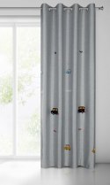 ZASŁONA GOTOWA ALVIN 140 X 250 CM SREBRNY EUROFIRANY