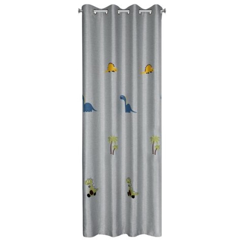 ZASŁONA GOTOWA DINO 140 X 250 CM SREBRNY EUROFIRANY ZASŁONA GOTOWA DINO 140 X 250 CM SREBRNY EUROFIRANY