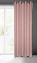 ZASŁONA GOTOWA WENDY 140 X 250 CM RÓŻOWY EUROFIRANY