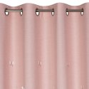 ZASŁONA GOTOWA WENDY 140 X 250 CM RÓŻOWY EUROFIRANY