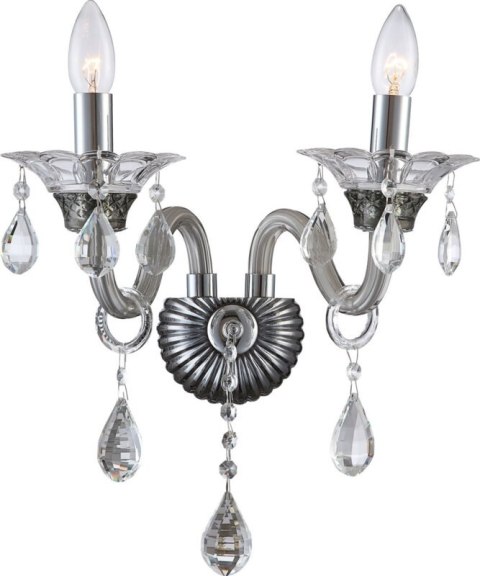 LAMPA GLITTER (04) 38 X 22 X 34 CM SREBRNY EUROFIRANY LAMPA GLITTER (04) 38 X 22 X 34 CM SREBRNY EUROFIRANY