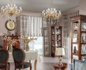 LAMPA GLITTER (04) 38 X 22 X 34 CM SREBRNY EUROFIRANY