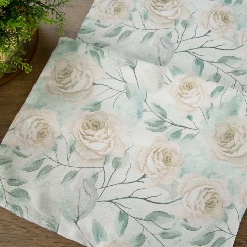 OBRUS FLORE 9 40 X 140 CM ZIELONY EUROFIRANY OBRUS FLORE 9 40 X 140 CM ZIELONY EUROFIRANY