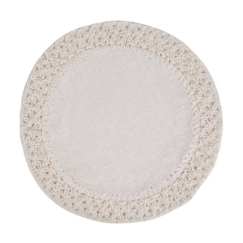 PODKŁADKA BOHO 11 FI 38 CM KREMOWY EUROFIRANY PODKŁADKA BOHO 11 FI 38 CM KREMOWY EUROFIRANY