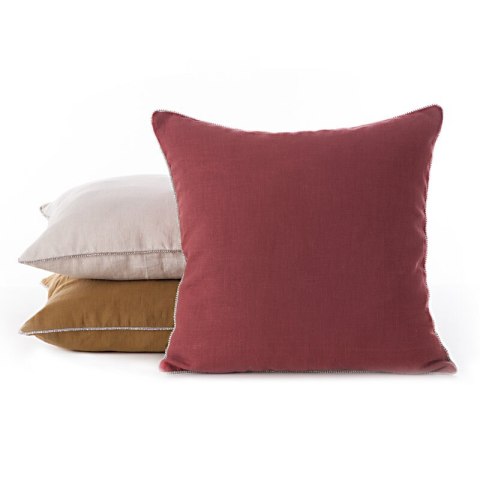 POSZEWKA LEN 43 X 43 CM CZERWONY EUROFIRANY POSZEWKA LEN 43 X 43 CM CZERWONY EUROFIRANY