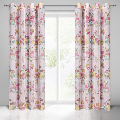 ZASŁONA GOTOWA POLLY 140 X 250 CM RÓŻOWY EUROFIRANY ZASŁONA GOTOWA POLLY 140 X 250 CM RÓŻOWY EUROFIRANY