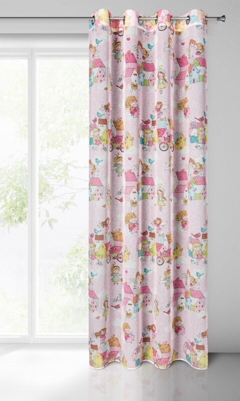 ZASŁONA GOTOWA POLLY 140 X 250 CM RÓŻOWY EUROFIRANY ZASŁONA GOTOWA POLLY 140 X 250 CM RÓŻOWY EUROFIRANY