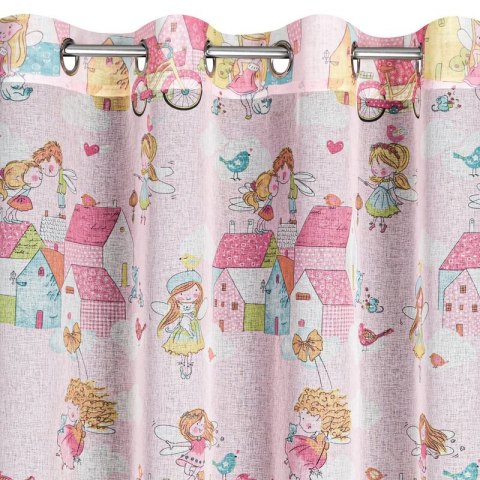 ZASŁONA GOTOWA POLLY 140 X 250 CM RÓŻOWY EUROFIRANY ZASŁONA GOTOWA POLLY 140 X 250 CM RÓŻOWY EUROFIRANY