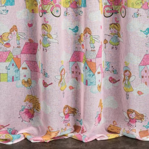 ZASŁONA GOTOWA POLLY 140 X 250 CM RÓŻOWY EUROFIRANY ZASŁONA GOTOWA POLLY 140 X 250 CM RÓŻOWY EUROFIRANY