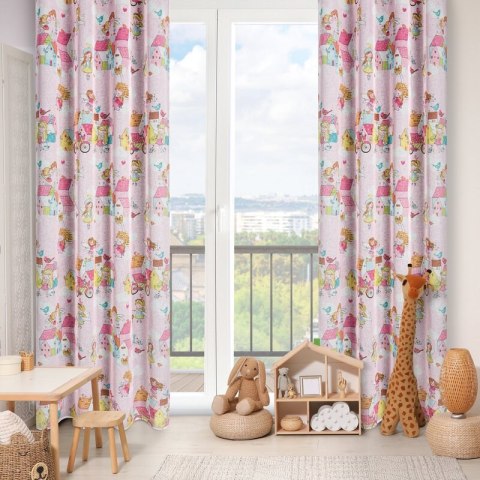 ZASŁONA GOTOWA POLLY 140 X 250 CM RÓŻOWY EUROFIRANY ZASŁONA GOTOWA POLLY 140 X 250 CM RÓŻOWY EUROFIRANY