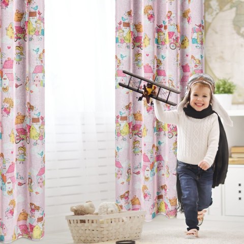 ZASŁONA GOTOWA POLLY 140 X 250 CM RÓŻOWY EUROFIRANY ZASŁONA GOTOWA POLLY 140 X 250 CM RÓŻOWY EUROFIRANY