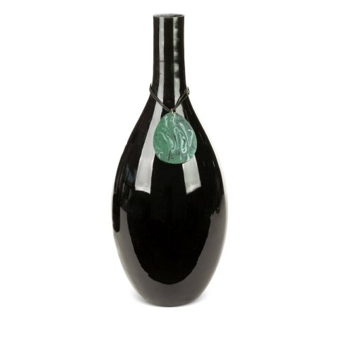 SZKLANY WAZON DEKORACYJNY CAPRI (02) FI 18 X 48 CM CZARNY EUROFIRANY SZKLANY WAZON DEKORACYJNY CAPRI (02) FI 18 X 48 CM CZARNY EUROFIRANY